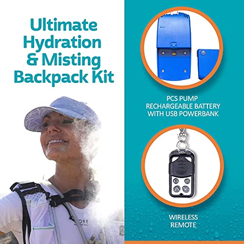 EXTREMEMIST Backpack Misting System Retrofit Kit Convert Your Hydration Backpack to Spray a