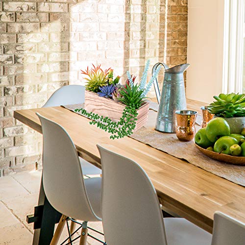 Comprar Macetero rectangular de madera para ventana, diseño rústico