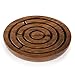 Rusticity® Wooden Circular Labyrinth Maze Puzzle Board Game w/ 3 Metal Balls/Traditional Sheesham Challenging Education Game, Brain Teaser for Kids, Adults, Teens, Boy & Girl, 5 x 5 in