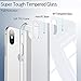 ESR iPhone X Case, 9H Tempered Glass Back Cover [Mimics The Glass Back of The iPhone X][Scratch-Resistant] + Soft Silicone Bumper [Shock Absorption] for iPhone X/iPhone 10(White)