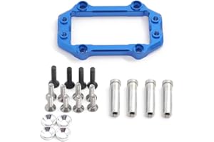 RCJTCQX Aluminum Steering Servo Mount Set for 1/8 Arrma Kraton Notorious Outcast Talion Typhon，1/7 Mijave 6S Upgrade Parts,Replacement of #ARA320574 AR320430(Navy Blue)