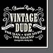 Vintage Dude Party Supplies Pack for 16 Guests Includes: Straws, Dessert Plates, Beverage Napkins, Cups, and Tablecover (Bundle for 16)