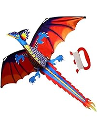 HENGDA KITE-Classical Dragon Kite 55inch x 47inch Single Line With Tail