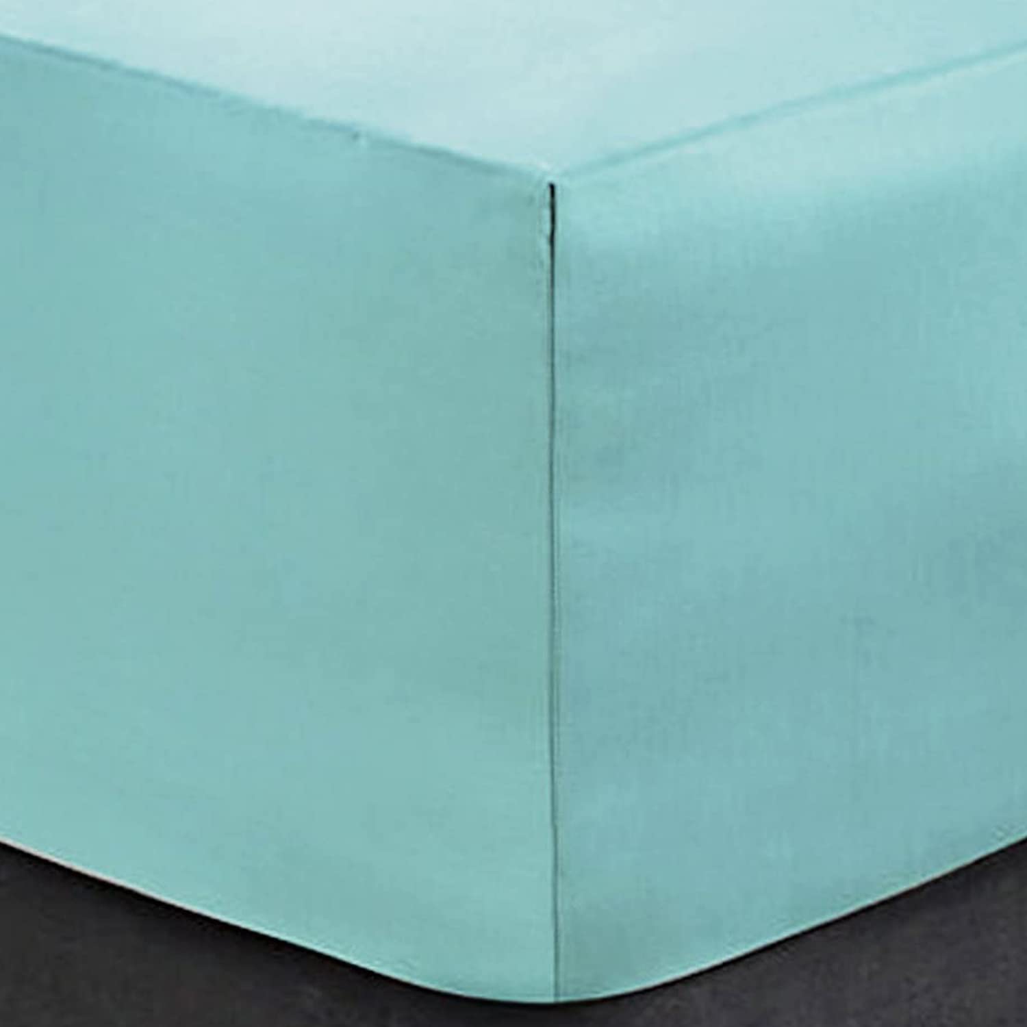 Extra Deep Fitted Sheets 16"/40CM Deep Bedsheets, Super King - Duckegg — image 1