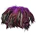 KING DO WAY 100pcs Fluffy Fashion Rooster Feather Fringe Decoration Home Craft DIY 6-8'' US purple