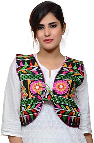 Banjara Women's India Kutchi Short Jacket (Dholak)