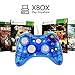JAMSWALL Xbox 360 Controller,USB Wired Game Controller Shoulders Buttons Improved Double-Shock Force Feedback Design Transparent Gamepad with Shining LED Light for Xbox 360 PC Windows 7,8,10(Blue)thumb 3