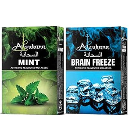 SCORIA Alsuhana Mint & Brain Freeze Combo Premium Quality Assorted Hookah Flavour/Molasses Flavours
