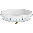 Bathroom Organizers and Storage - 360° Rotating Storage Tray, Lazy Susan Organizer, Cosmetics and Perfume Organizer, Desktop Storage Tray for Cosmetics and Skincare Products, White
