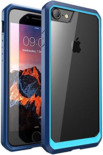 ALPHABETT iPhone 8 Case,iPhone 7 Case, Scratch Resistant Drop Protective Super Thin Case for Apple iPhone 7/ iPhone 8 (Blue)