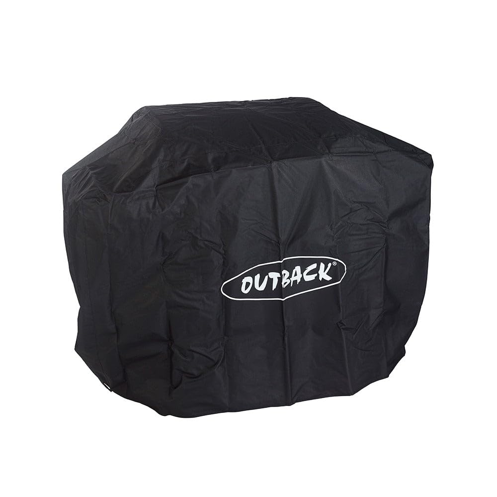 Outback Premium BBQ Cover To Fit Dual Fuel 2 Burner > Water resistant and breathable protective cover with high thread count - OUT370640, black