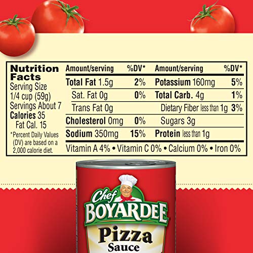 Chef Boyardee Pizza Sauce with Cheese, 15 oz, 12 Pack Pricepulse