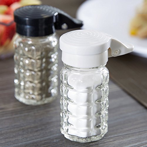 Tablecraft Moisture Proof Salt & Pepper Shakers 1.5 Oz Glass w
