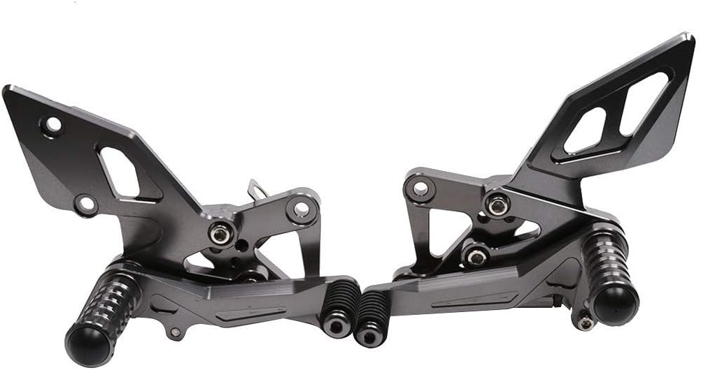 KAKAT Yamaha YZF R3 R25 2014-2016 Motorcycle Foot Controls Highway Pegs Foot Rests Pegs Motorcycle Accessories (Gray)