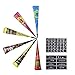 Oruuum India Tattoo Ointment Kit, Conical Temporary Art Tattoos Painting, 43pcs Free Tattoos Templet, Black2, Brown, Lake blue, Red, Rosy red, 6Pcs