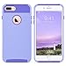 iPhone 7 Plus Case, ULAK Slim [Dual Layer] Protection [Scratch Resistant] Hard Back Cover [Shock Absorbent] TPU Bumper Case for Apple iPhone 7 Plus [5.5 inch]- Lavender/Purple