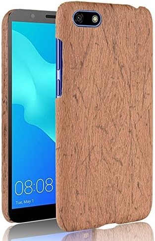 Dpowro Huawei Y5 (2018) - Women Leather Covers for Wallet Style Flip Cover Case For Huawei Y5 (2018) ONLY (Huawei Y5 (2018) Cover Brown)
