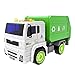 Garbage Truck Toy Recycle Truck Friction Powered for Boys and Girls Purifier with Light and Sound, 4 Wheels, 1:20 Advanced Simulation Model-City Sanitation Series, Green and White