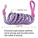 Mycicy Reflective Dog Leash, 2/3/4/6/10ft Braided Nylon Rope with Soft Handle for Night Walking, Comfort Grip Leash for Small Medium Large Dogs (Pink 6 feet)