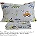 Brandream Kids Bedding Set Boy Cotton 100 Cars Trucks 3-Piece Duvet Cover Set Queen Size(No Comforter Included)