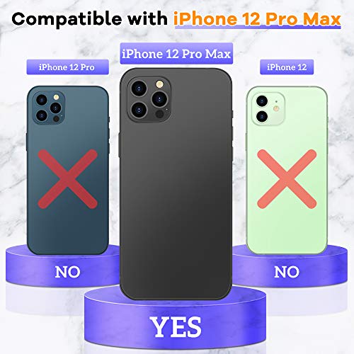 [3 Pack] UniqueMe Camera Lens Protector Compatible with iPhone 12 Pro Max 6.7 inch Screen