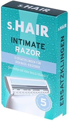 s.HAIR Intimate Razor Replacement Blades Pack of 5 by Shair