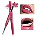 Honhui Miss Rose Womens Double-end Lasting Waterproof Lip Liner Lipstick Pencil 8 Color (C)