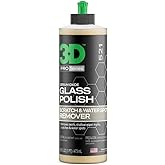3D Glass Polish &ndash; Cerium-Oxide Based Window Polish, Light &amp; Fine Glass Scratch Remover for Car Windows &ndash; Restores Clarity &amp; Removes Wiper Marks, Swirls, Water Spots - 16oz