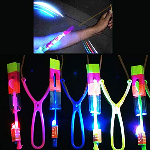 image for IAMGlobal Led Helicopter Flying Toys, Slingshot Arrows, Arrow Rocket C