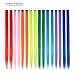 FESHFEN Colored Hair Extensions, 16 PCS 8 Colors Rainbow Hairpieces for Women Highlight Colorful Straight Clip in Hair Extensions Daily Party Costumes Hair Pieces for Girls Dolls, 22 inch