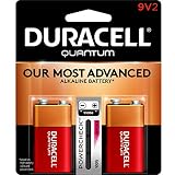 Duracell 665211 9-Volt Alkaline Battery, 2 Pack