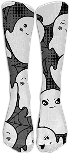 Halloween Ghost Comfortable Breathable For Women Or Man Soccer 78% Cotton / 20% Nylon / 2% Spandex Stockings Knee High Sport Sock