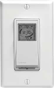 Leviton 021-VPT24-1PZ Vizia 24-Hour Programmable Indoor Timer with