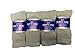Grey Diabetic Socks, Crew Style, Men Size 10-13, 1 Dozen Pairs