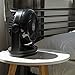 IRIS USA Large WOOZOO Oscillating Vortex Desk Fan with 3 Speed Settings and 6 Tilting Head Settings, Quiet and Compact Tabletop Air Circulator Fan with 74 Ft Max Air Distance, Black