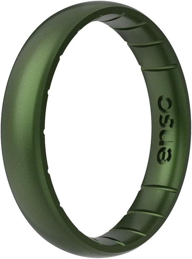 Enso RingsThin Legend Silicone Ring | Made in The USA | Ultra Comfortable, Breathable, and Safe Silicone Ring