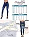 Colombian Design, High Waist, Butt Lift, Levanta Cola, Skinny Jeans in Washed Blue Size 13