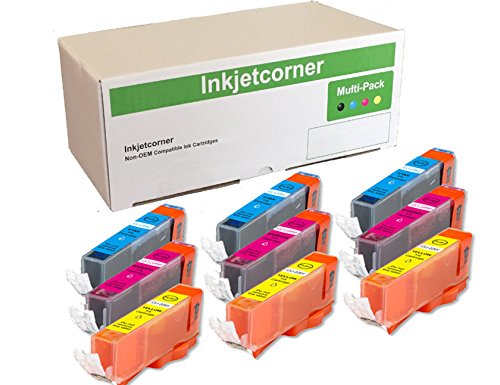 Inkjetcorner 9 Pack Color (3 Cyan, 3 Magenta, 3 Yellow) Compatible Ink Cartridges for CLI-271XL CLI-271 for Series MG5700 MG6800 MG7700 TS6020 TS5020 TS8020
