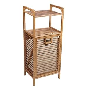 laundry hamper with storage shelves