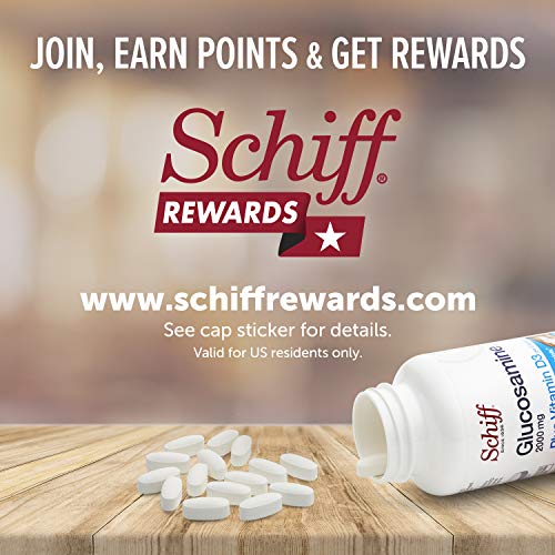 Schiff Glucosamine 2000mg with Vitamin D3 and Hyaluronic Acid, 150