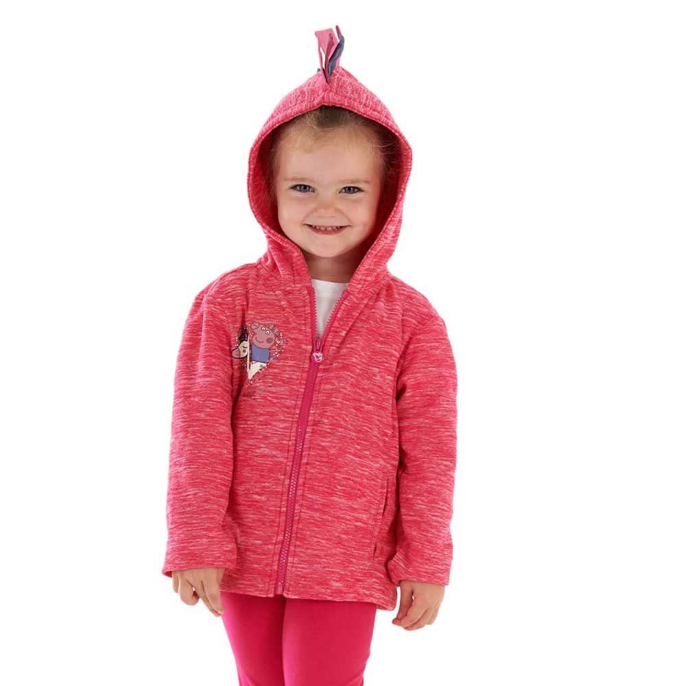 Regatta Peppa Zip Through Unisex Adult Sweater, Pink Fusion Marl, 9-12 Months — image 1