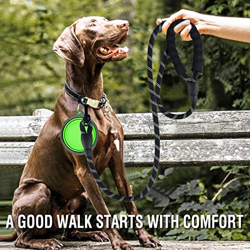 COOYOO 2 Pack Dog Leash 2/5/6 FT Heavy Duty Comfortable Padded Handle