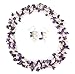 HinsonGayle 'Amelia' 2-Strand Amethyst & Freshwater Cultured Pearl Rope Necklace & Dangle Earrings-40 in length