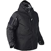OCANXUE Men's Snow Ski Jacket Camo Tactical Warm Jacket Waterproof Hooded Coat Windproof Winter Parka with 9 Pockets