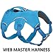 Ruffwear, Web Master, Multi-Use Support Dog Harness, Hiking and Trail Running, Service and Working, Everyday Wear, Blue Dusk, Small