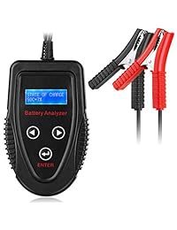 MEEARO   Comprobador digital de carga de batería para automóviles, 12 V 20 1200 CCA 220 AH, herramienta de prueba de batería para coche barco motocicleta y más