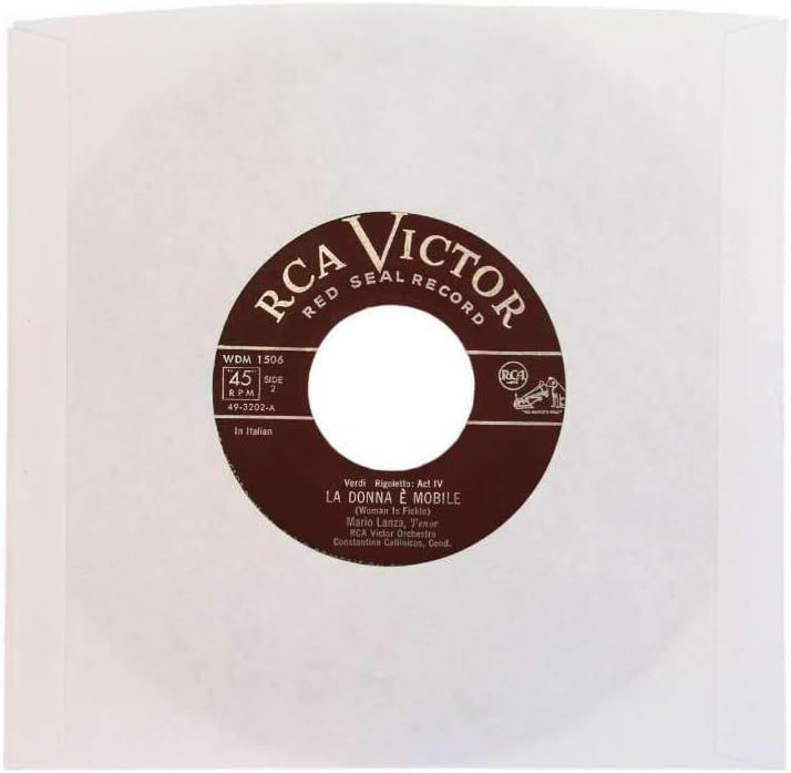 (100) Archival Quality Acid-Free Heavyweight Paper Inner Sleeves for 7" Vinyl Records #07IW: Electronics