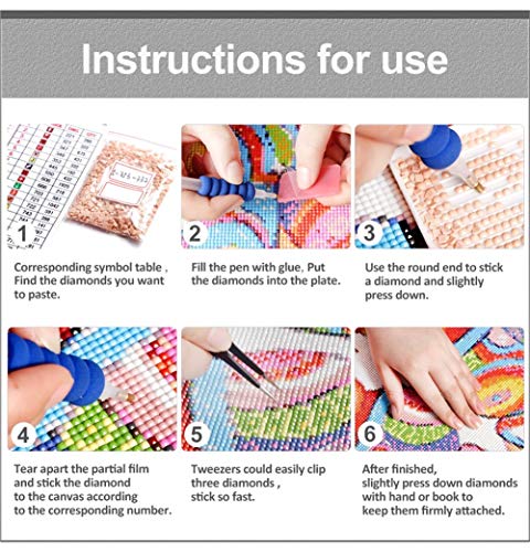 6 Sqailer+Painting+Rhinestone+Embroidery+Decoration