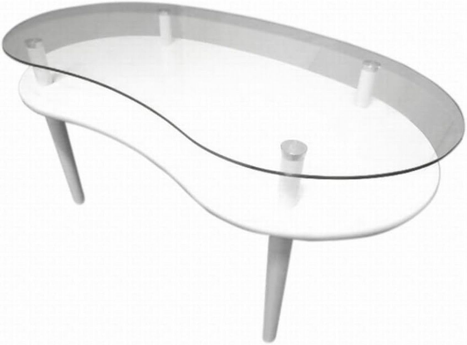 Mua NaturalHouse BeanShaped Glass Table with Shelf, Low Table, Center