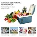 SUAOKI Portable Refrigerator Car Fridge Electric Cooler and Warmer 12V for Truck Boat Party Travel Picnic Outdoor, 7 Quart / 9 Can Capacity (Blue)